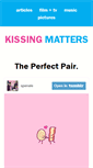 Mobile Screenshot of kissingmatters.com