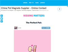 Tablet Screenshot of kissingmatters.com